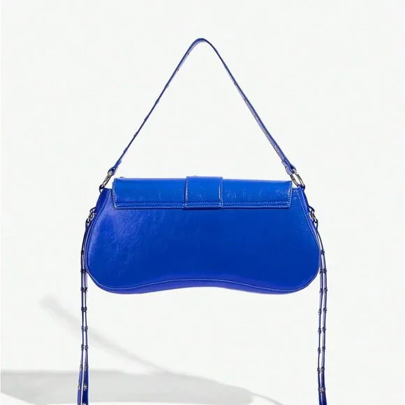 Y2K Punk Shoulder Bag For Women – Rivet & Fringe Crossbody Purse, Detachable Pocket - View #7